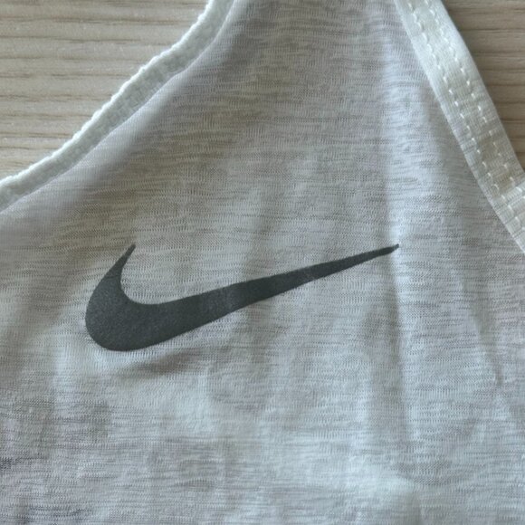 White Nike DriFit Strappy Athletic Tank Top - Picture 3 of 8